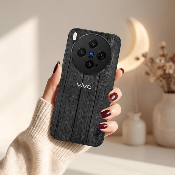 Dark Wood MB Case for Vivo X300 - The Hatke
