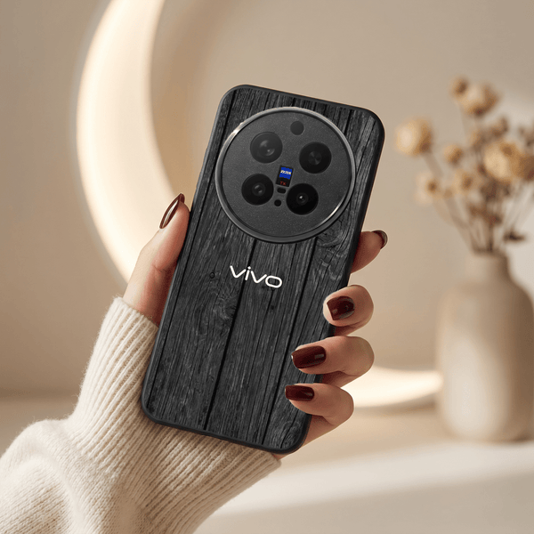 Dark Wood MB Case for Vivo X300 Pro - The Hatke