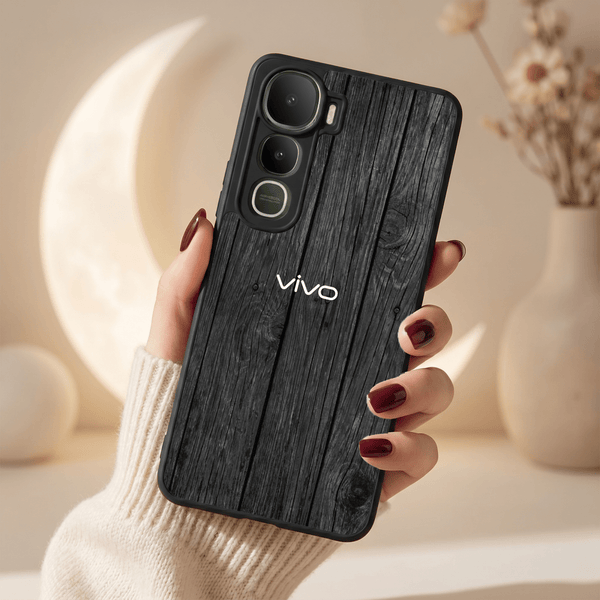 Dark Wood MB Case for Vivo Y400 - The Hatke