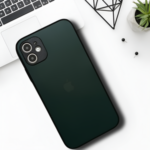 Dark Green Matte Fiber Silicone case for Apple iphone 11