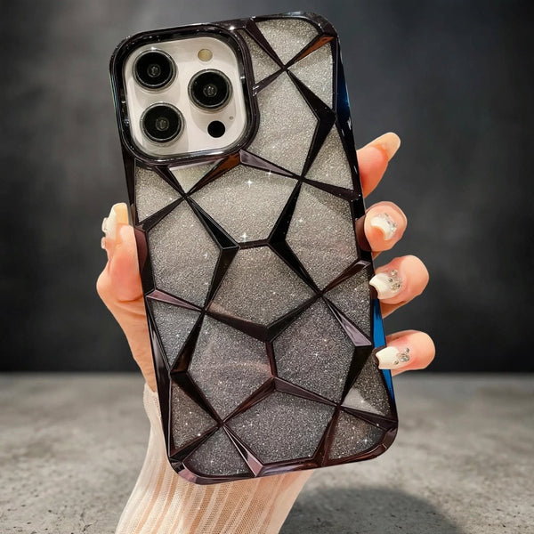 Dazzle Black Silicone case for Apple iphone 12 Pro Max - The Hatke