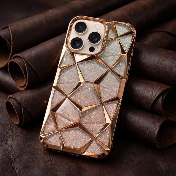 Dazzle Gold Silicone case for Apple iphone 11 Pro Max - The Hatke