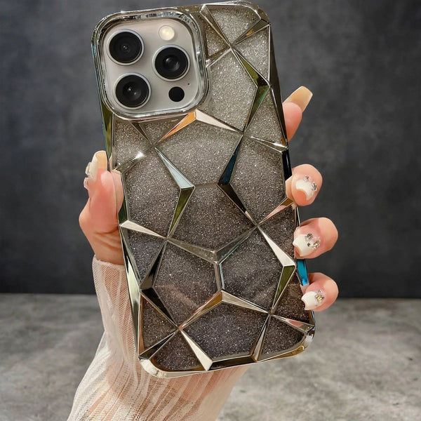 Dazzle Silver Silicone case for Apple iphone 11 Pro Max - The Hatke