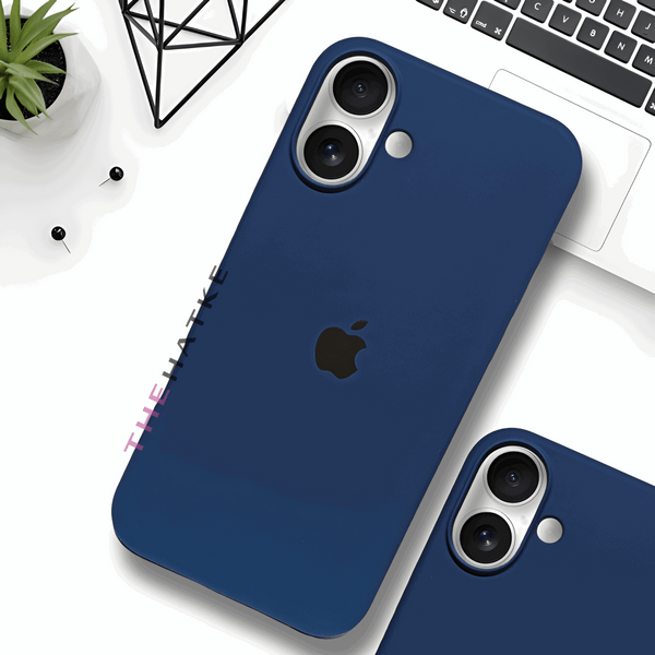 Dark Blue Original Silicone case for Apple iphone 17