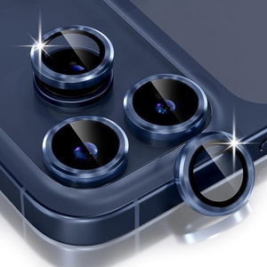 Dark Blue Metallic camera ring lens guard for Apple iphone 17 Pro Max