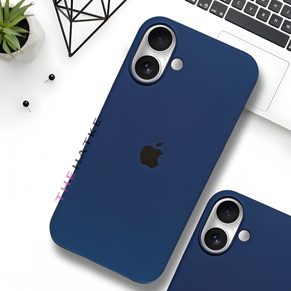 Dark Blue Original Silicone case for Apple iphone 16