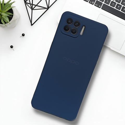 Dark Blue Camera Original Silicone case for Oppo F17 Pro