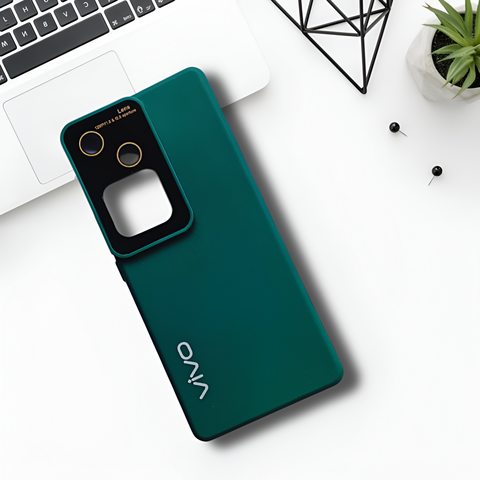 Spoov Luxury Dark Green Silicone Case for Vivo V30 5g