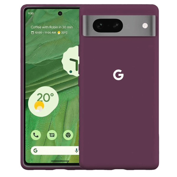Deep Purple Camera Original Silicone case for Google Pixel 6A - The Hatke