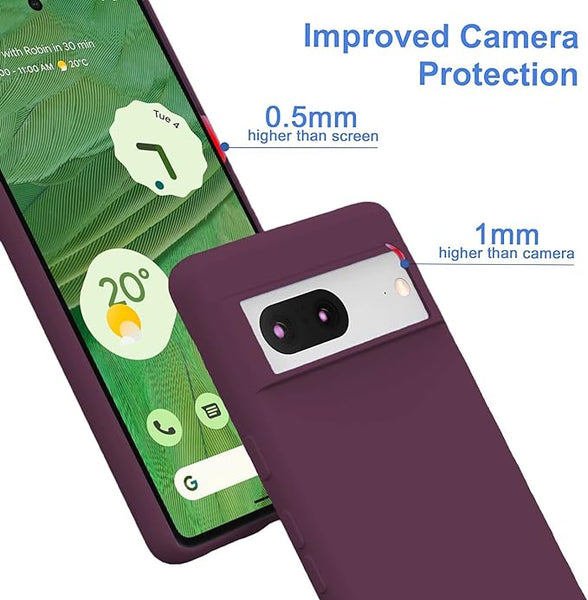 Deep Purple Camera Original Silicone case for Google Pixel 6A - The Hatke