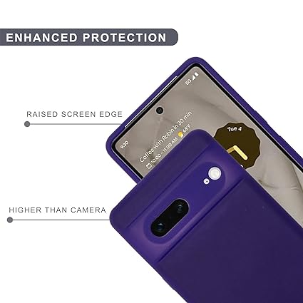 Deep Purple Camera Original Silicone case for Google Pixel 7 - The Hatke