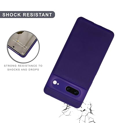 Deep Purple Camera Original Silicone case for Google Pixel 7 - The Hatke