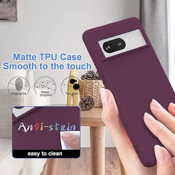Deep Purple Camera Original Silicone case for Google Pixel 7 Pro - The Hatke