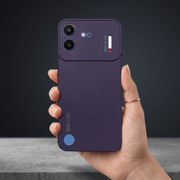 Deep Purple Camera Original Silicone case for Nothing Phone 4b - The Hatke