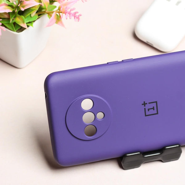 Deep Purple Camera Original Silicone Case for Oneplus 7T - The Hatke