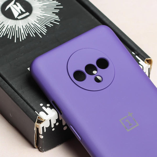 Deep Purple Camera Original Silicone Case for Oneplus 7T - The Hatke