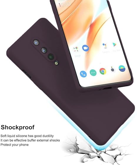 Deep Purple Camera Original Silicone Case for Oneplus 8 - The Hatke