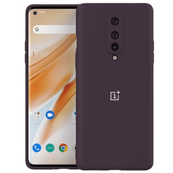 Deep Purple Camera Original Silicone Case for Oneplus 8 - The Hatke