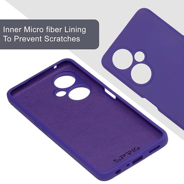 Deep Purple Camera Original Silicone case for Oneplus Nord CE 3 - The Hatke