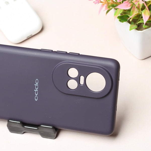 Deep Purple Camera Original Silicone case for Oppo Reno 10 - The Hatke