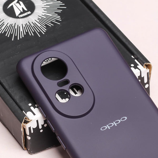 Deep Purple Camera Original Silicone case for Oppo Reno 10 - The Hatke
