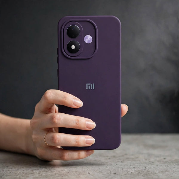 Deep Purple Camera Original Silicone case for Redmi Note 17 - The Hatke