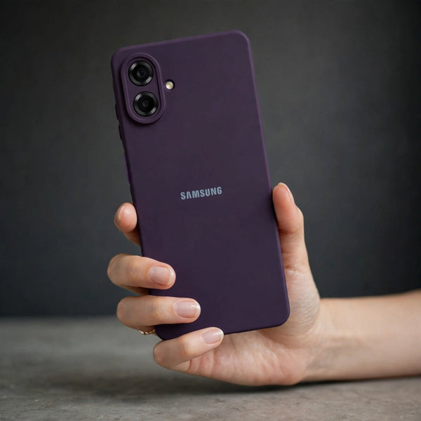 Deep Purple Camera Original Silicone case for Samsung A07 - The Hatke