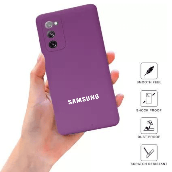 Deep Purple Camera Original Silicone Case for Samsung S20 FE - The Hatke