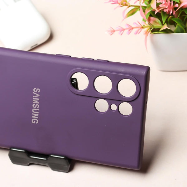Deep Purple Camera Original Silicone case for Samsung S24 Ultra - The Hatke