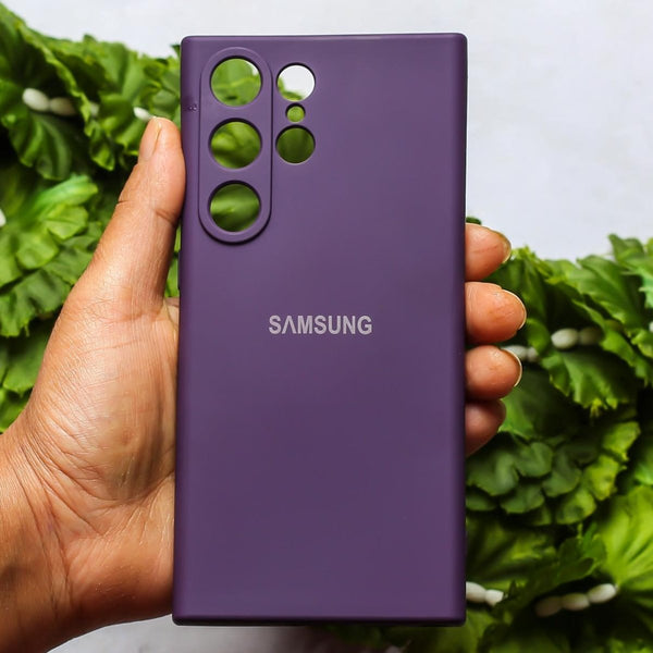 Deep Purple Camera Original Silicone case for Samsung S24 Ultra - The Hatke
