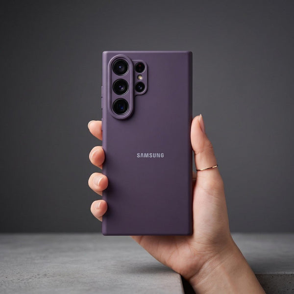 Deep Purple Camera Original Silicone case for Samsung S26 Ultra - The Hatke