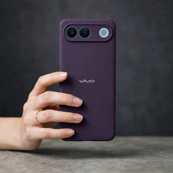 Deep Purple Camera Original Silicone case for Vivo S2 - The Hatke