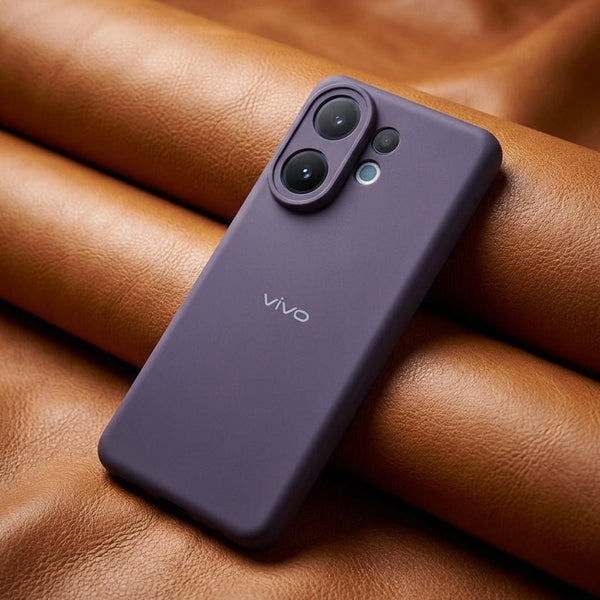 Deep Purple Camera Original Silicone case for Vivo V60 - The Hatke