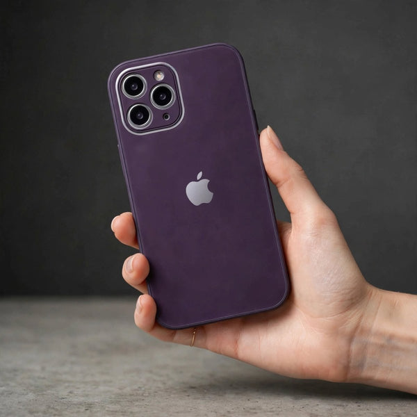 Deep Purple Camera Safe mirror case for Apple Iphone 11 Pro - The Hatke
