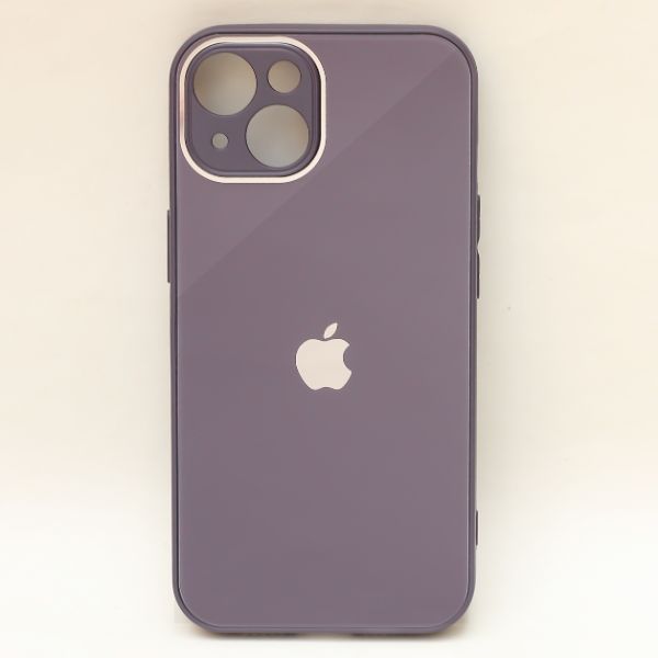 Deep Purple camera Safe mirror case for Apple Iphone 14 Plus - The Hatke