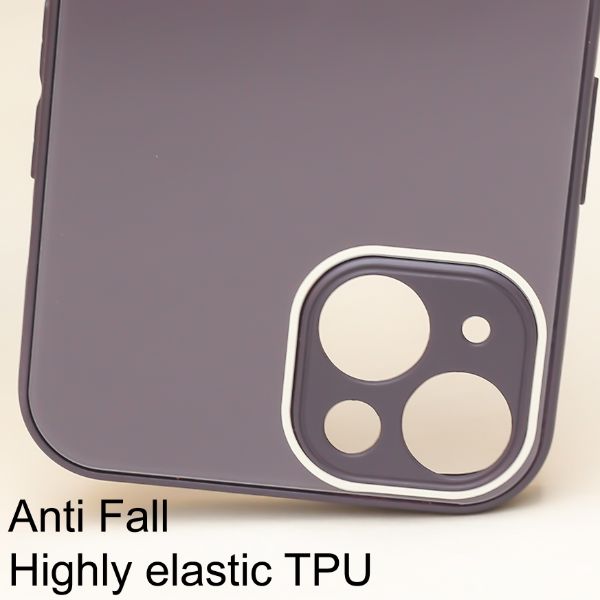 Deep Purple camera Safe mirror case for Apple Iphone 14 Plus - The Hatke