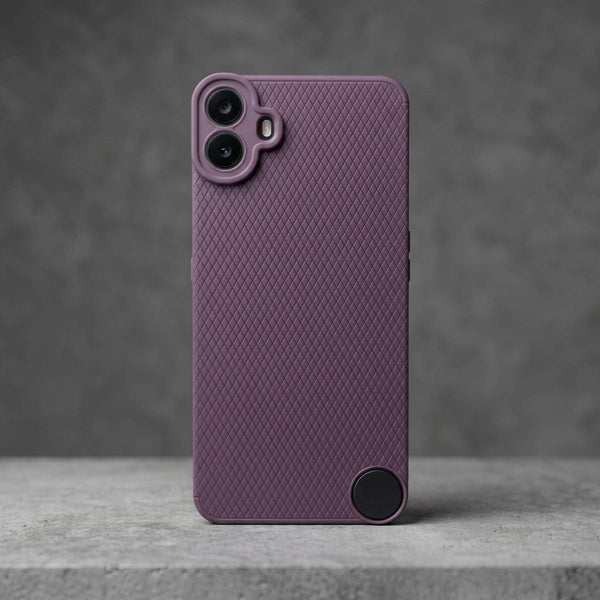 Deep Purple Line Wave Silicone Case for CMF PHONE 1 - The Hatke