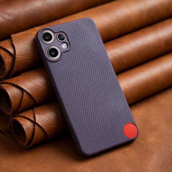 Deep Purple Line Wave Silicone Case for CMF PHONE 2 Pro - The Hatke