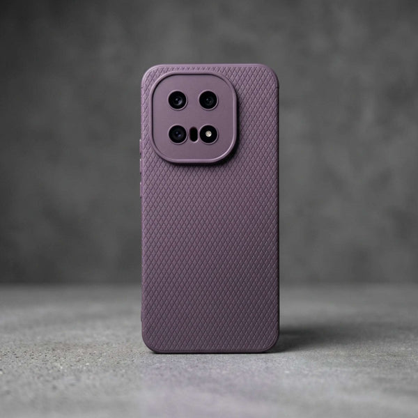 Deep Purple Line Wave Silicone Case for iQOO 15 - The Hatke