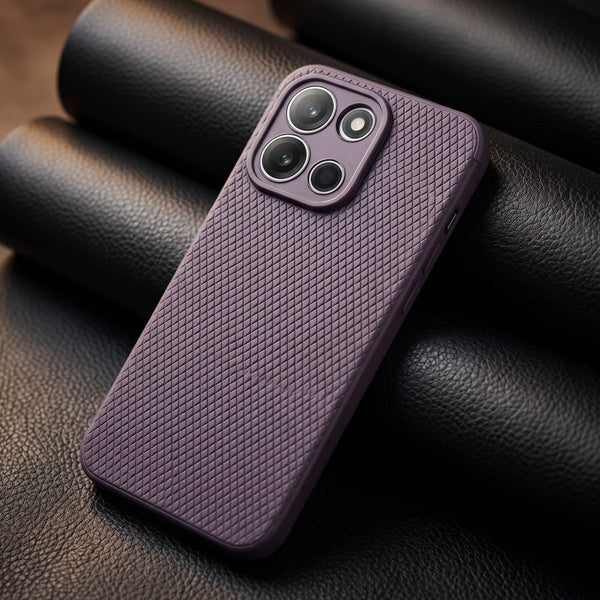 Deep Purple Line Wave Silicone Case for Oneplus Nord 6 - The Hatke