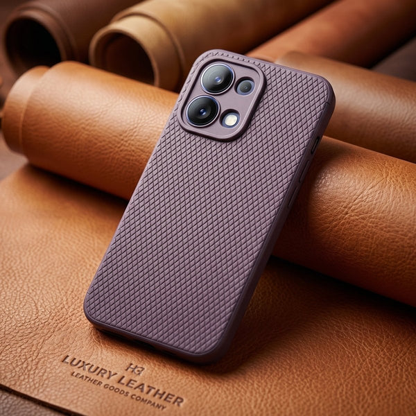 Deep Purple Line Wave Silicone Case for Oppo F31 - The Hatke