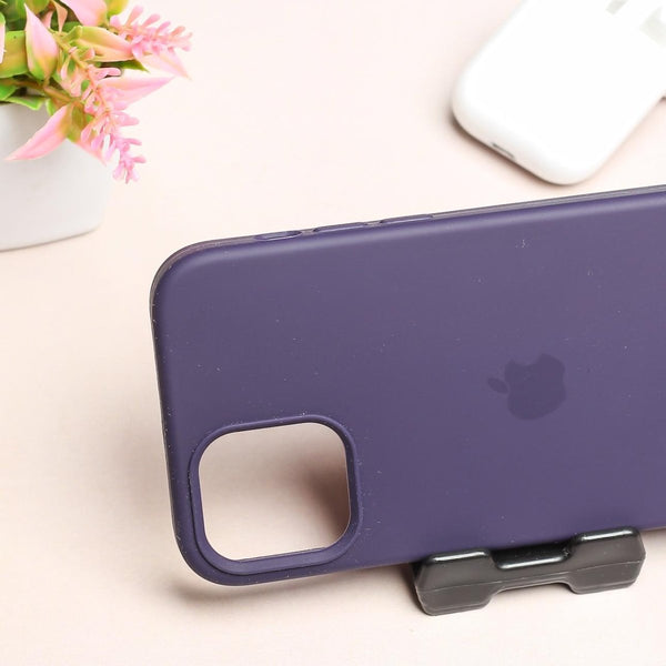 Deep Purple Original Silicone case for Apple iphone 11 - The Hatke