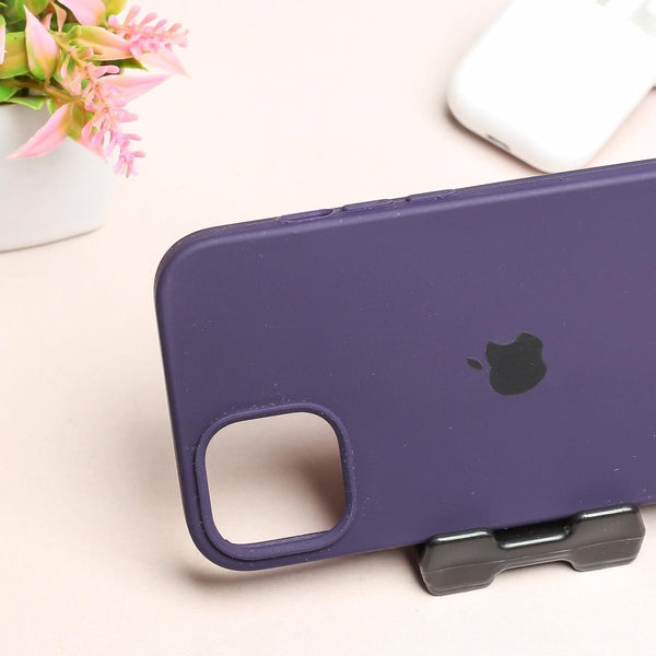 Deep Purple Original Silicone case for Apple iphone 13 - The Hatke