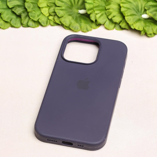 Deep Purple Original Silicone case for Apple iphone 14 Pro Max - The Hatke