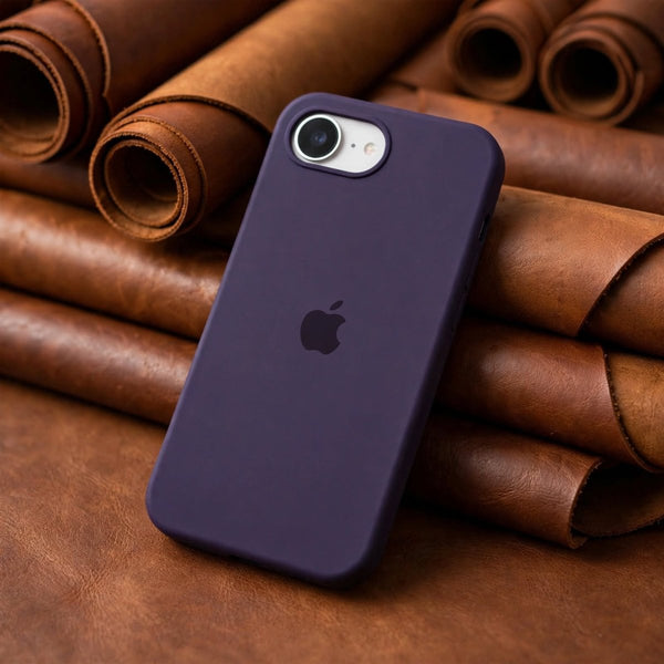 Deep Purple Original Silicone case for Apple iphone 16e - The Hatke