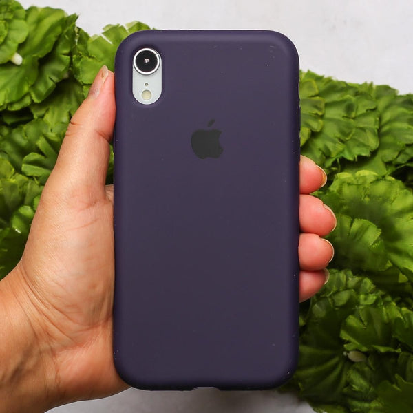 Deep Purple Original Silicone case for Apple iphone Xr - The Hatke