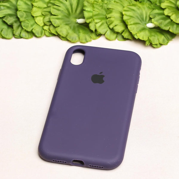 Deep Purple Original Silicone case for Apple iphone Xr - The Hatke