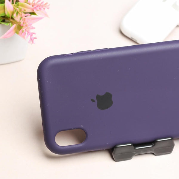 Deep Purple Original Silicone case for Apple iphone Xr - The Hatke