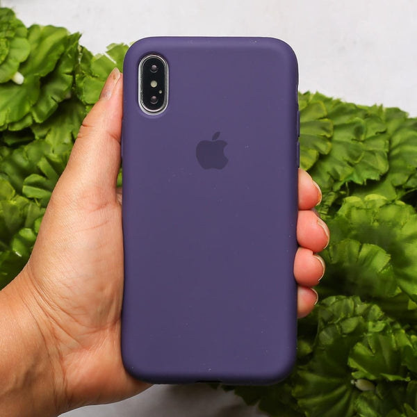 Deep Purple Original Silicone case for Apple iphone Xs Max - The Hatke