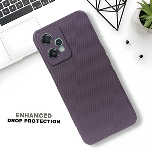 Deep Purple Line Wave Silicone Case for Oneplus Nord Ce 2 Lite